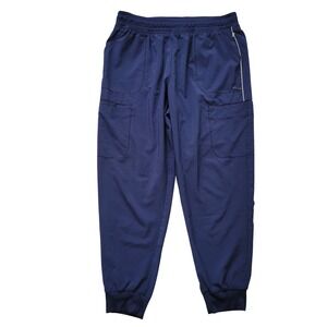 Infinity Men Navy Blue Scrub Jogger Pants CK080A‎ XL Cargo Stretch Pocket